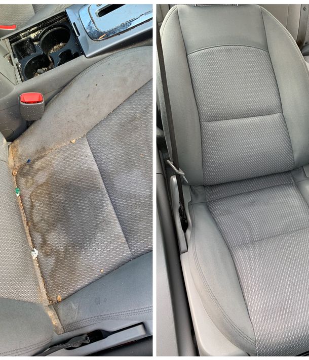 car detail before & after