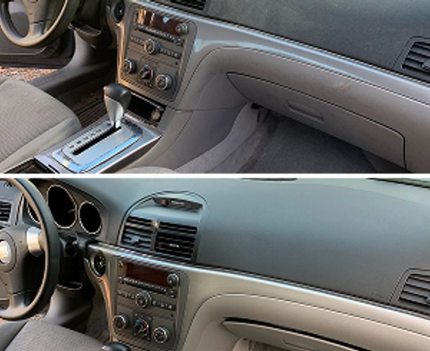 car detail before and after